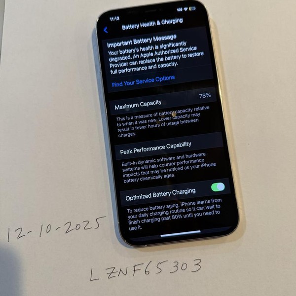 Apple iPhone 12 Pro Max - Unlocked, 256 GB, Silver, A2342