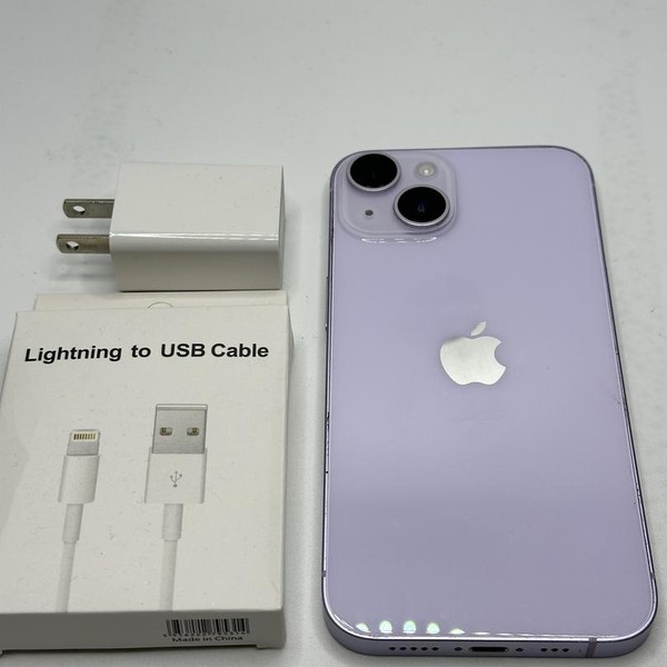Apple iPhone 14 - Unlocked, 128 GB, Purple, A2649