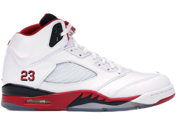 Jordan 5 Retro Fire Red Black Tongue (2013) for sale