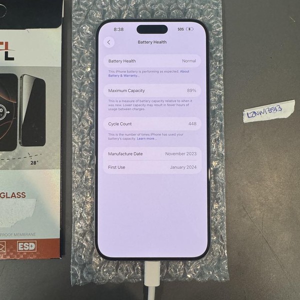 Apple iPhone 15 Pro Max - Unlocked, 256 GB, Natural, A2849