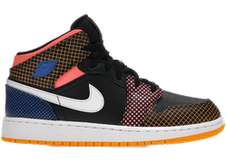 Jordan 1 Mid MMD Multi-Color Grid (GS) for sale