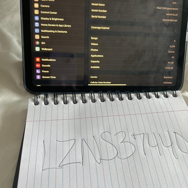 Apple iPad 10th Gen - Unlocked, 64 GB, Blue, A2757