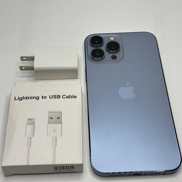 Apple iPhone 13 Pro Max - Unlocked, 128 GB, Sierra Blue, A2484