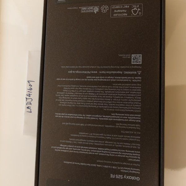 Samsung Galaxy S25 FE - T-Mobile, 128 GB, Black, SM-S731U