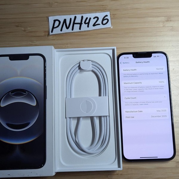 Apple iPhone 16e - AT&T, 128 GB, Black, A3212
