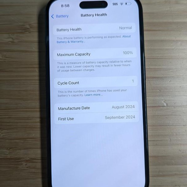 Apple iPhone 16 - Unlocked, 128 GB, Black, A3081