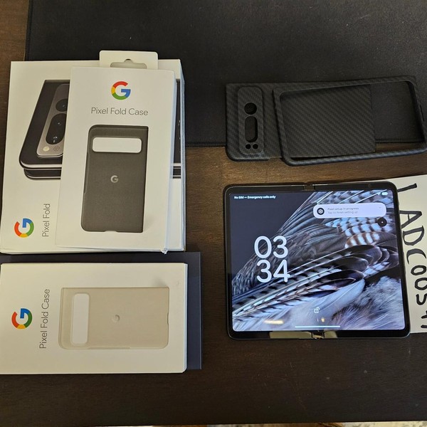 Google Pixel Fold - Verizon, 256 GB, Obsidian, 12 GB, G9FPL