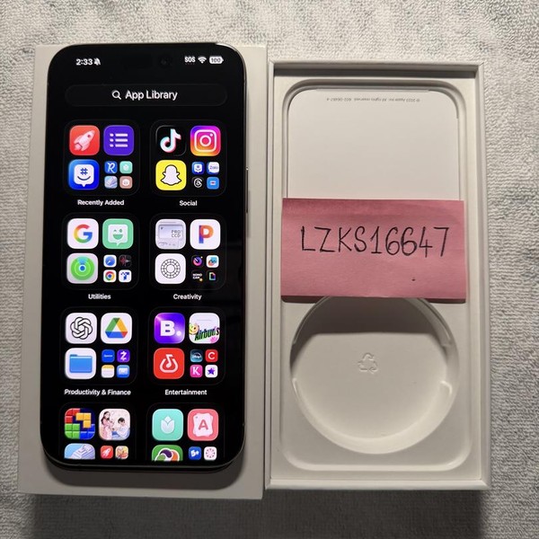 Apple iPhone 15 Pro Max - Unlocked, 256 GB, Natural, A2849