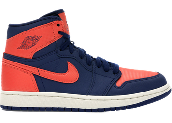 Jordan 1 Retro High Blue Void Turf Orange (Women's) for sale