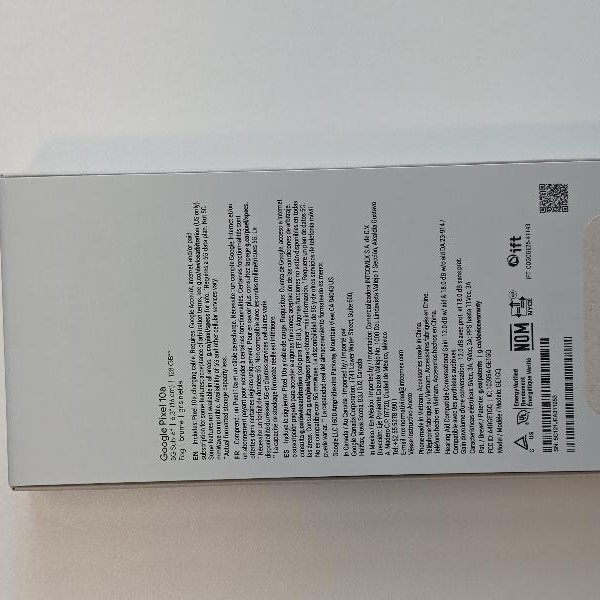 Google Pixel 10a - Unlocked, 128 GB, Fog, GE1GQ