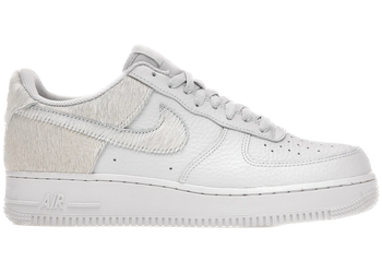 Nike Air Force 1 Low White Pony Hair Heel for sale