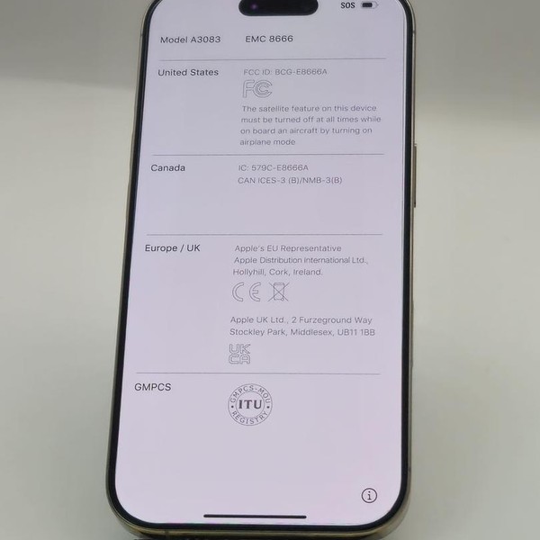 Apple iPhone 16 Pro - Unlocked, Natural, 256 GB, A3083