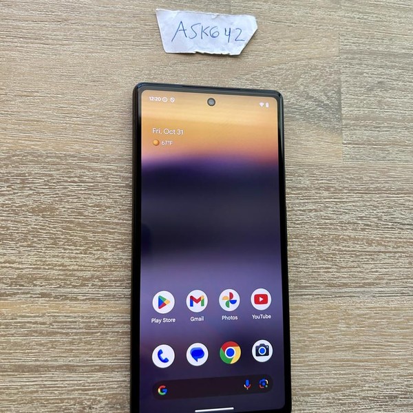 Google Pixel 6a - Unlocked, 128 GB, Charcoal, 6 GB, GX7AS