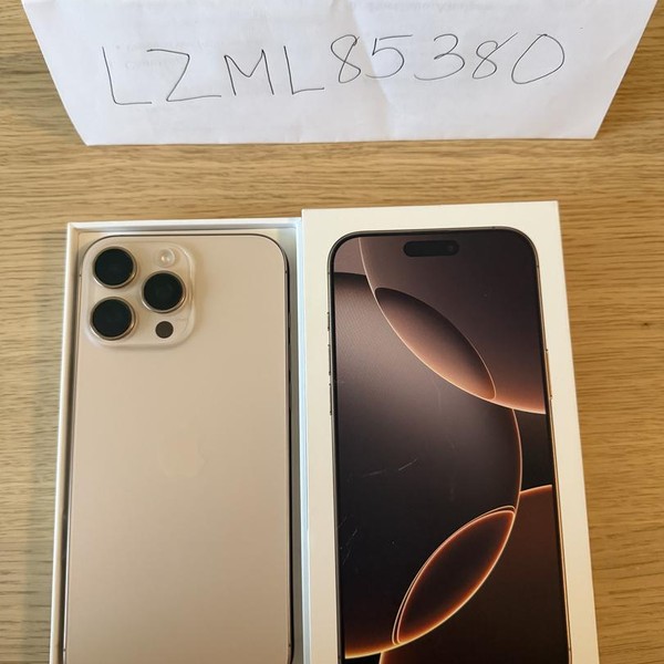 Apple iPhone 16 Pro Max - Unlocked, 256 GB, Desert, A3084