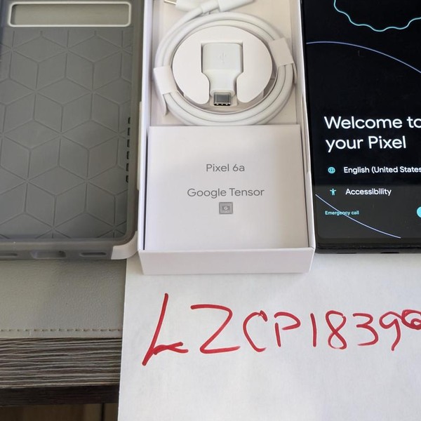 Google Pixel 6a - Google Fi, 128 GB, Chalk, 6 GB, GX7AS