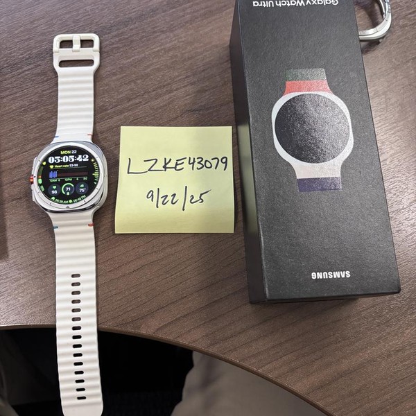 Samsung Galaxy Watch Ultra (2025) - Unlocked, Titanium White, SM-L705, 47mm