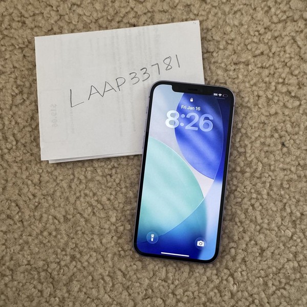 Apple iPhone 12 - Unlocked, 128 GB, Purple, A2172