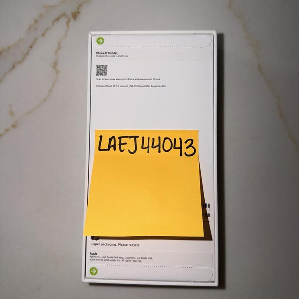 Apple iPhone 17 Pro Max - T-Mobile, 256 GB, Silver, A3257