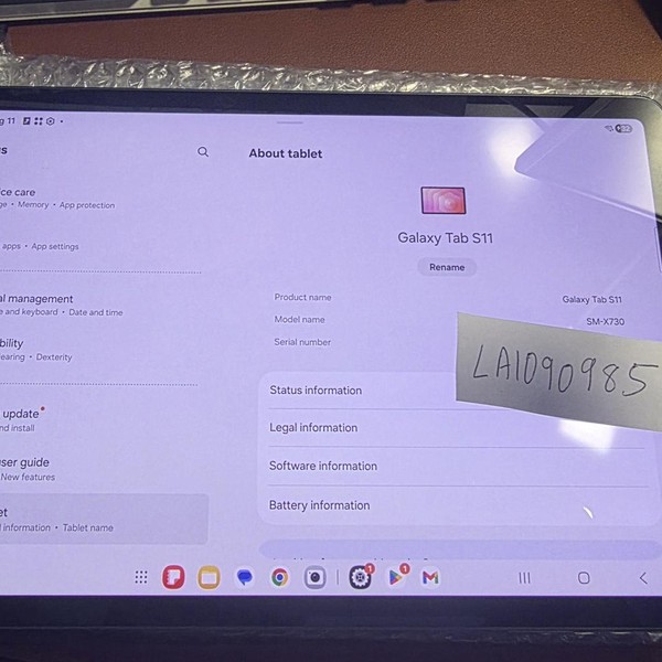 Samsung Galaxy Tab  S11 - Wi-Fi, 128 GB, Gray