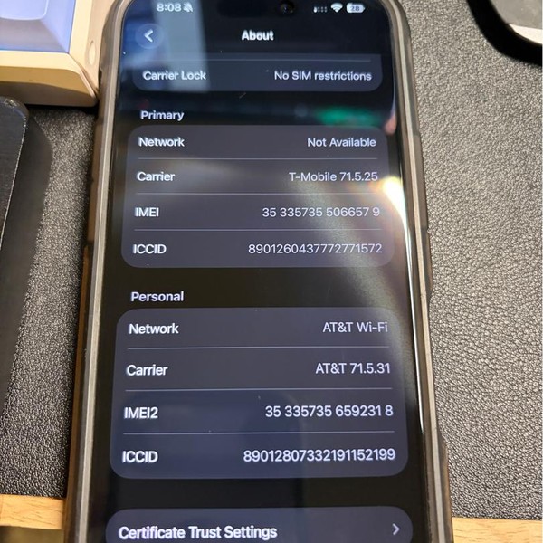 Apple iPhone 16 Pro - T-Mobile, 128 GB, Black, A3083