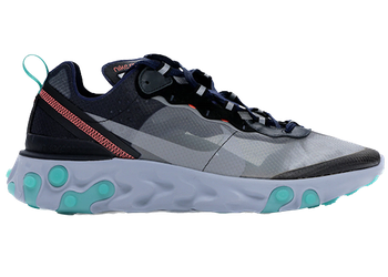 Nike React Element 87 Black Neptune Green for sale