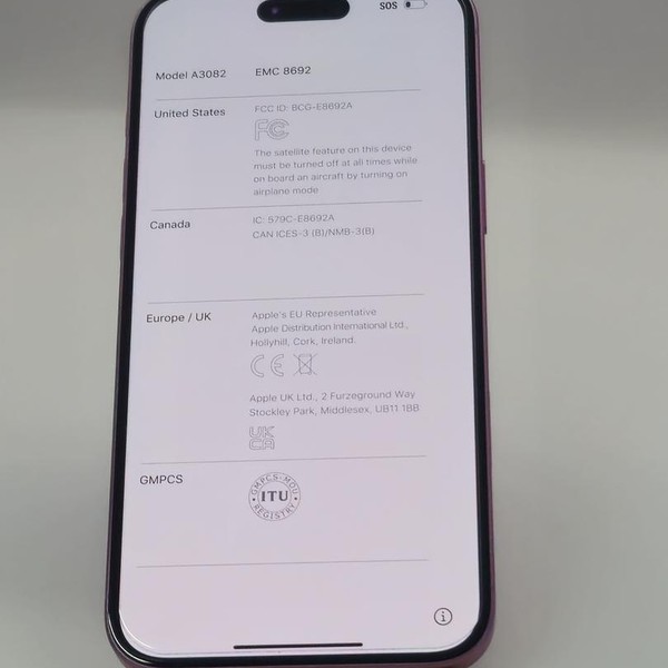 Apple iPhone 16 Plus - AT&T, 128 GB, Pink, A3082