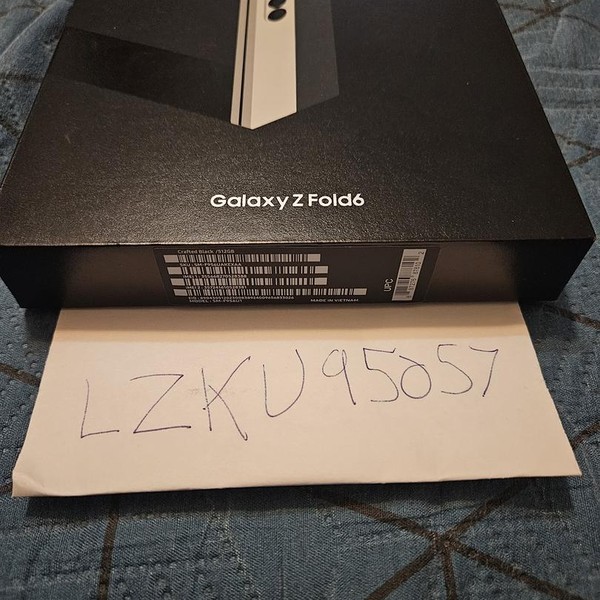 Samsung Galaxy Z Fold6 - Unlocked, 512 GB, Black, 12 GB, SM-F956U1