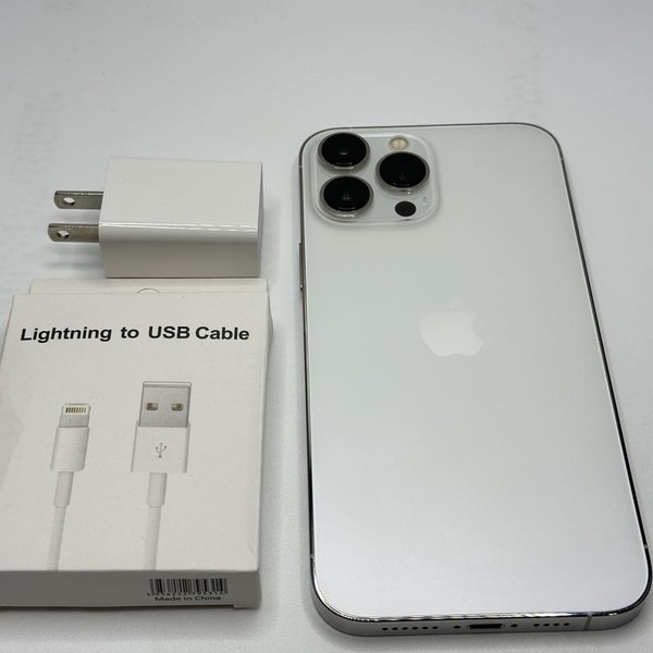 Apple iPhone 13 Pro Max - Unlocked, 128 GB, Silver, A2484