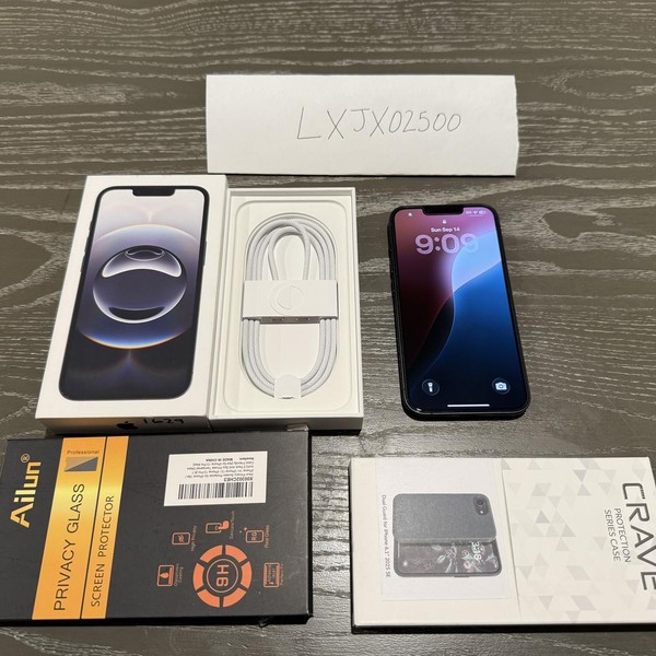 Apple iPhone 16e - AT&T, 128 GB, Black, A3212