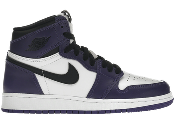 Jordan 1 Retro High Court Purple White (GS) for sale