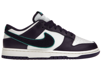 Nike Dunk Low Chenille Swoosh Sail Grand Purple for sale