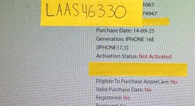 New
													Apple iPhone 16e - Unlocked, White, 128 GB, A3212, photo 3 of 3