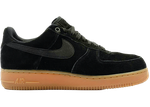 Nike Air Force 1 Low '07 Black Suede Gum