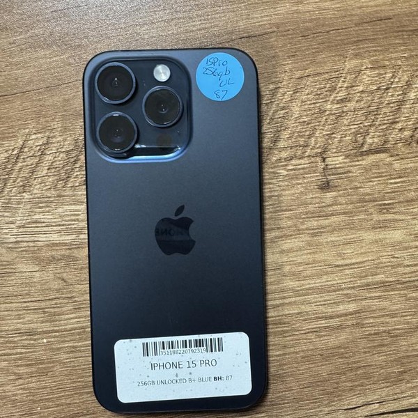 Apple iPhone 15 Pro - Unlocked, 256 GB, Blue, A2848