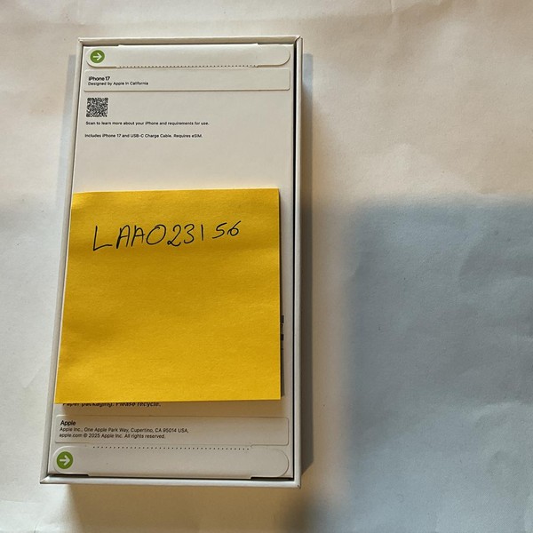 Apple iPhone 17 - Unlocked, 256 GB, Mist Blue, A3258