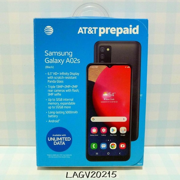Samsung Galaxy A02s - AT&T, 32 GB, Black, 2 GB