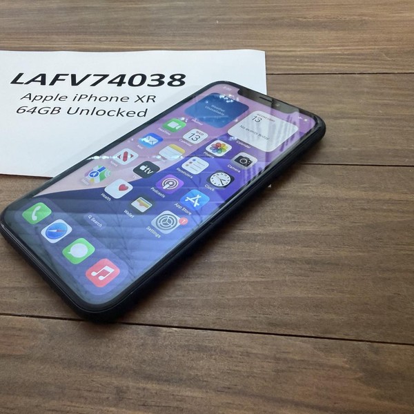 Apple iPhone Xr - Unlocked, 64 GB, Black, A1984