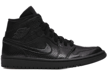 Jordan 1 Mid Black Snakeskin (Women's) for sale