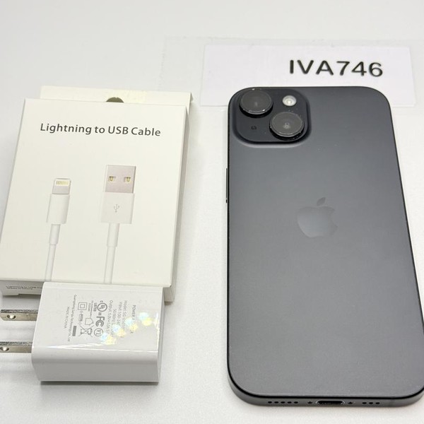 Apple iPhone 15 - Unlocked, 128 GB, Black, A2846