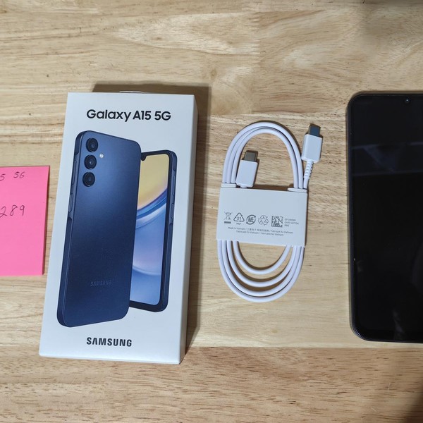 Samsung Galaxy A15 5G - T-Mobile, 128 GB, Black & Blue, 4 GB