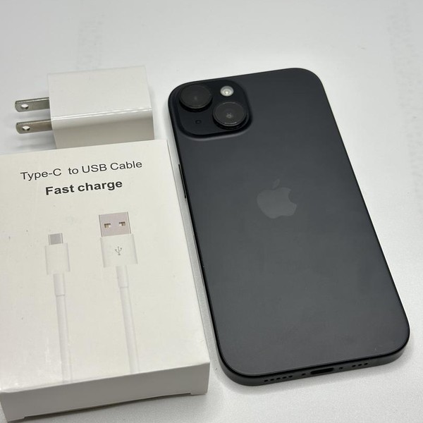 Apple iPhone 15 - Unlocked, 128 GB, Black, A2846