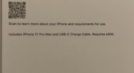 New
													Apple iPhone 17 Pro Max - Unlocked, Silver, 256 GB, A3257, photo 2 of 3