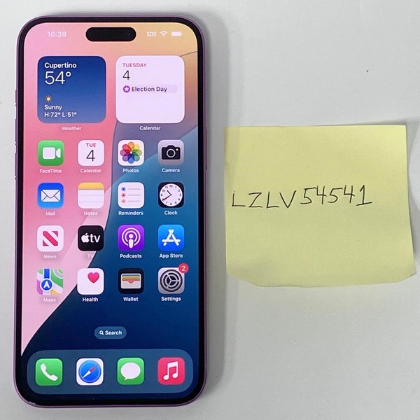 Apple iPhone 16 Plus - Verizon, 128 GB, Pink, A3082