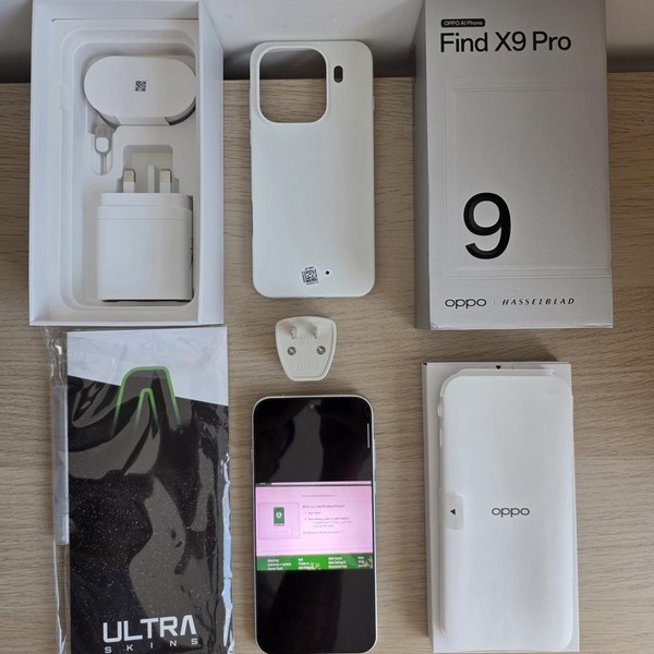 Oppo Find X9 Pro - Unlocked Non-US, 512 GB, Silk White, 16 GB