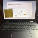 Good HP Chromebook 14 - 64 GB, Blue, 4 GB