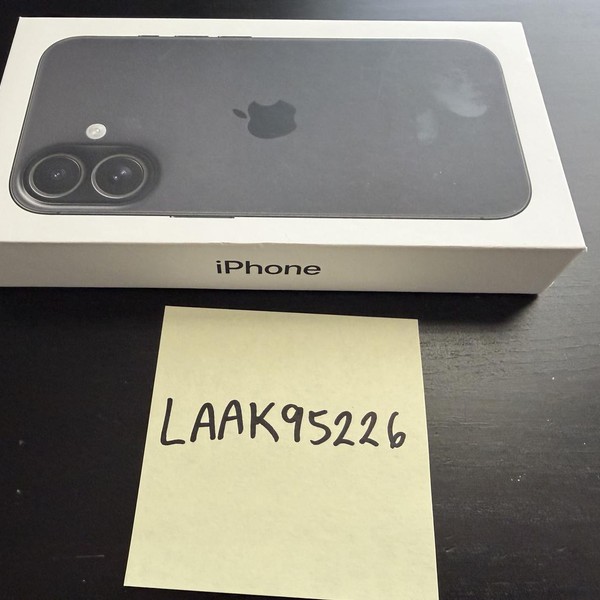 Apple iPhone 16 - Unlocked, 128 GB, Black, A3081