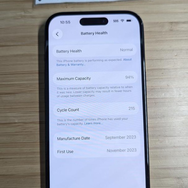 Apple iPhone 15 - Unlocked, 128 GB, Black, A2846