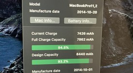 Good
													MacBook Pro 2014 (Retina) - 15" - Silver, 256 GB, 16 GB, photo 4 of 6