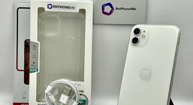 Good
													Apple iPhone 11 - Unlocked, White, 128 GB, A2111, photo 1 of 5