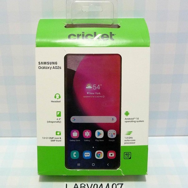 Samsung Galaxy A02s - Cricket, 32 GB, Black, 2 GB